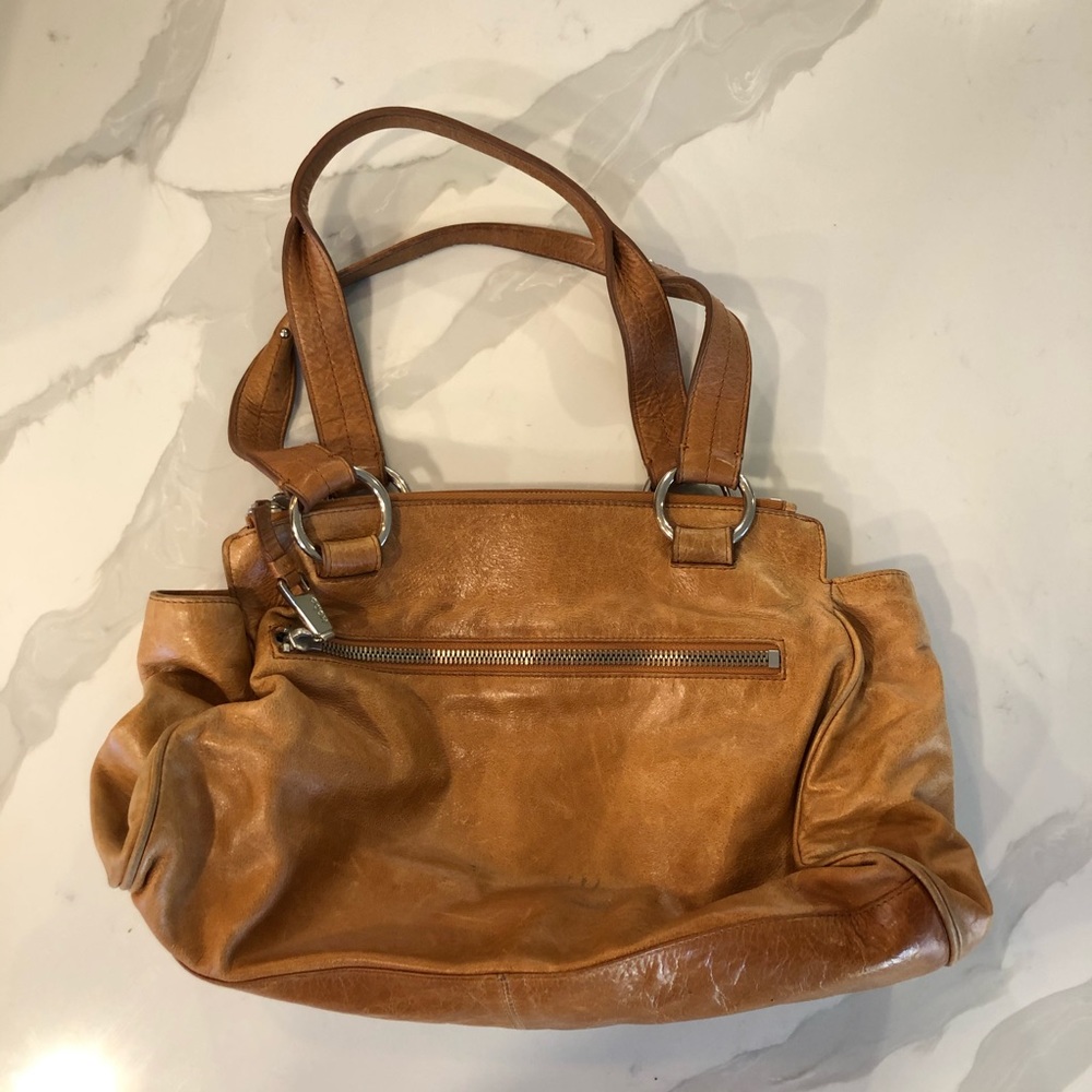 Hobo brown leather shoulder bag